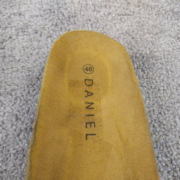 Daniel Sandals Womens 40 EU Slides Pink Glitter Slip On Shoes Strap Buckle - Picture 7 of 8